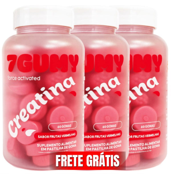 3 Unidades 7Gumy Frutas Vermelhas